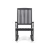 Muse - Outdoor Acacia Rocking Chair With Slat Design - Teak - Image 4