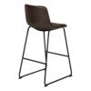 Office Chair, Bar Height, Standing, Computer Desk, Work, Leather Look, Contemporary, Modern - Brown - Image 3