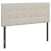 Full Size, Bed Headboard Only Upholstered, Transitional - Beige - Image 2