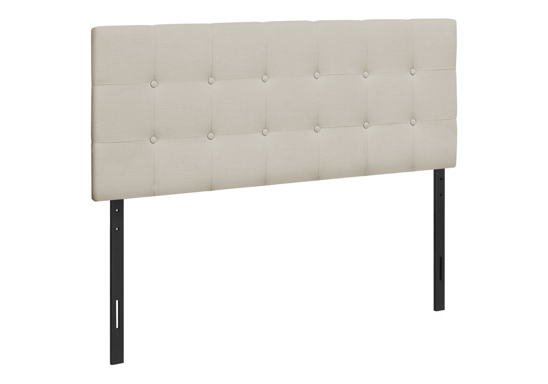 Full Size, Bed Headboard Only Upholstered, Transitional - Beige - Image 2