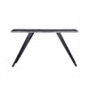 Acacia Wood And Metal Console Table, Live Edge, Angled Legs, Modern Living Room Furniture - Gray / Black - Image 4