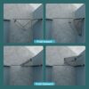 Fold Frameless Shower Door With Tempered Glass - Matte Black - Image 8