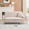 Multi-Functional Storage Comfortable Double Sofa, Suitable For Living Room, Apartment, Home Office - Beige - Image 4