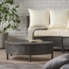 Pt Limon - Outdoor Coffee Table Half Round Design - Gray - Image 4