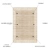 Toucan - Washable Non - Slip Area Rug - Beige - Image 4