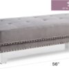 Ottoman For Contemporary Homes - Gray - Image 7