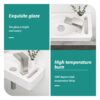 Rectangle, Wall Mount Bathroom Sink & Single Faucet Hole - White - Image 7