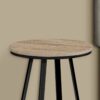 Accent Table, Side, Round Contemporary & Modern - Taupe - Image 3