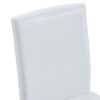 Elegant Dining Chairs (Set of 4) Comfortable & Versatile With Metal Legs - White / Black - Image 8