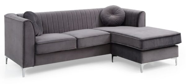 Delray - Sofa Chaise - Gray