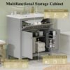 30" Bathroom Vanity With Sink And Soft Close Doors - Gray - Image 5