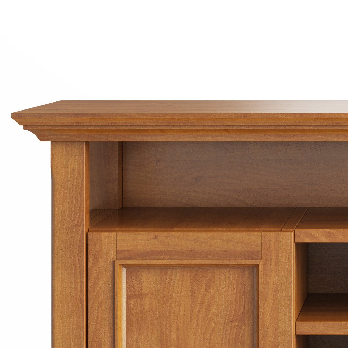 Amherst - TV Media Stand - Light Golden Brown - Image 2