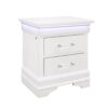 Charlston - King Sleigh Bedroom Set With LED Lighting - White - Image 5
