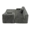 Cloud - Sectional Sofa Upholstered Couch With Free Combined Design - Dark Gray - Image 14