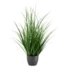23" Tall, Artificial Plant, Grass, Indoor, Faux, Fake, Table, Greenery, Potted, Real Touch, Decorative - Green / Black - Image 6