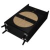 Allen - Rattan 2 Door 1 Drawer Cabinet Shoe Rack For Entrance, Double Layer - Black - Image 12