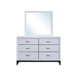 Glasgow - Dresser With 6 Drawers - White