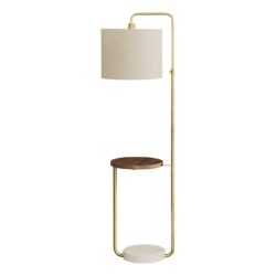 Floor Lamp USB Port Included Lighting - Gold