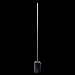 Prism - LED Floor Lamp With On / Off Switch Faux Marble Base - Gold / Marble