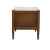 Accent Bench With Storage, Upholstered Cushion - Walnut Brown - Image 5
