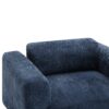 Modern Oversized Armchair Comfy Accent Chair Single Sofa For Living Room Bedroom Office Apartment, Woven Velvet Fabric - Blue - Image 10