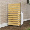 Outdoor Privacy Screen For Pool And Equipment Enclosures - Black / Natural - Image 3