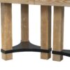 Topmax - 7 Piece Rustic Extendable Dining Table Set With Removable Leaf, 2 Arm Chairs And 4 Armless Chairs - Natural - Image 11