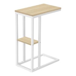 Accent Table, C - Shaped, Contemporary & Modern - Natural