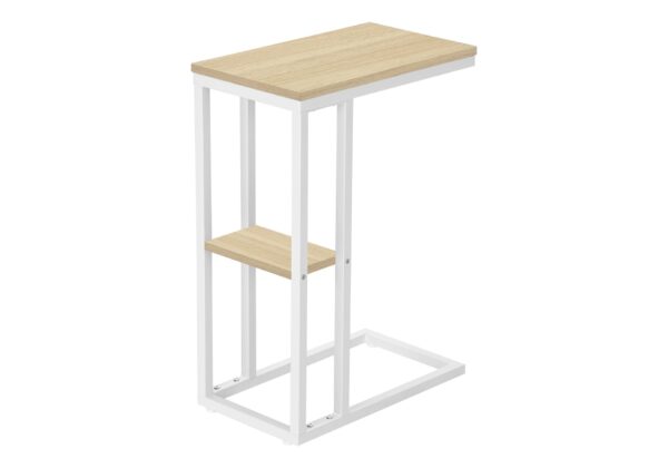 Accent Table, C - Shaped, Contemporary & Modern - Natural