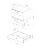 Mid-Century 1 Drawer Nightstand - Natural Pine - Image 6