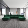 Brooke - U Shape Corner Sofa - Green - Image 13