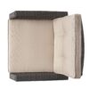 St Marta - Single Sofa Outdoor Relaxation Seat Rattan Waterproof Fabric - Gray - Image 9