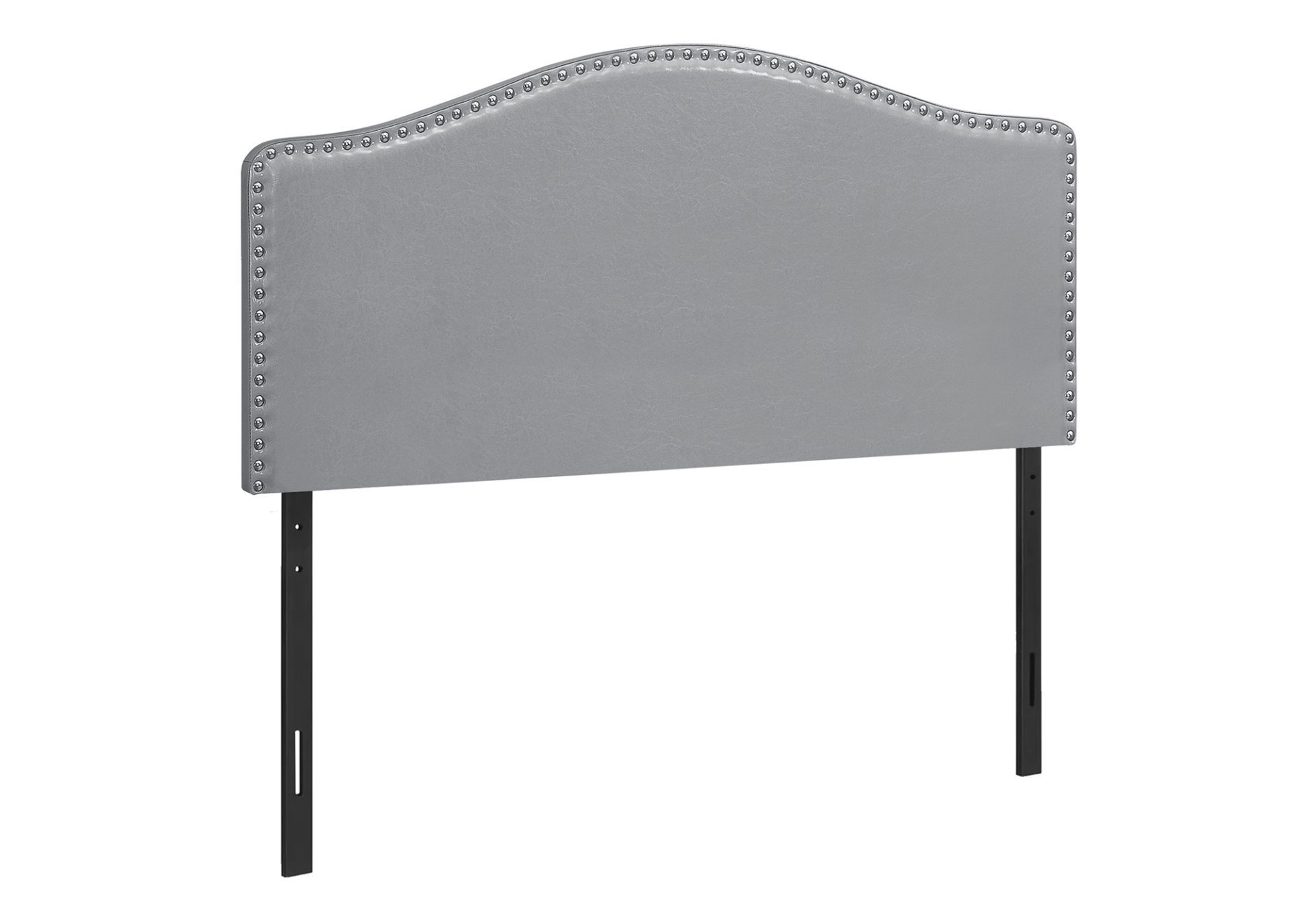 Full Size, Bed Headboard Only, Upholstered Transitional - Gray - Image 2