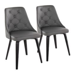 Marche - Contemporary / Dining Chair (Set of 2) - Black / Gray