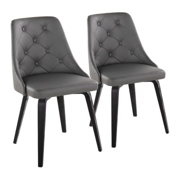 Marche - Contemporary / Dining Chair (Set of 2) - Black / Gray