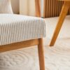 Accent Chair & Pillow Upholstered Arm Chair - Beige - Image 10