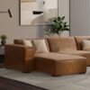 Rex - Left Chaise Sofa Module - Brown - Image 15
