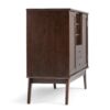Draper - Mid Century Sideboard Buffet And Wine Rack - Medium Auburn Brown - Image 5