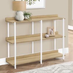 Accent Console Table For Entryway, Contemporary & Modern - Natural