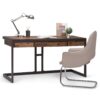 Erina - Desk - Rustic Natural Aged Brown - Image 8