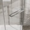 Neo - Angle Frameless Shower Door With Clear SGCC Tempered Glass - Chrome - Image 6