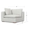 Jasmine - Right Arm Sofa Module - Gray - Image 8