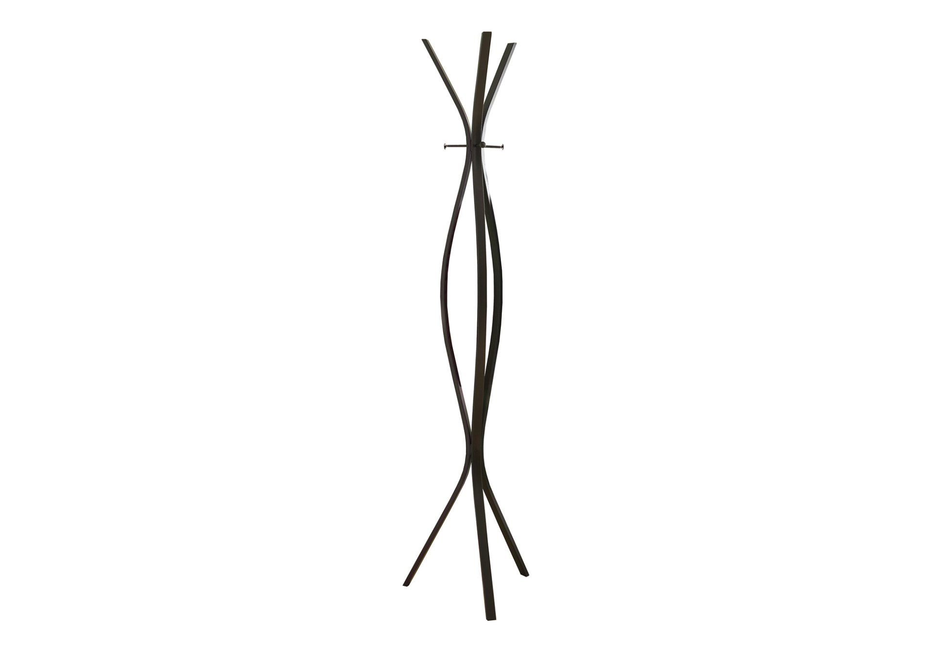 Free Standing Coat Rack 3 Hooks For Entryway - Espresso - Image 2