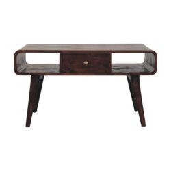 Curved Coffee Table - Walnut
