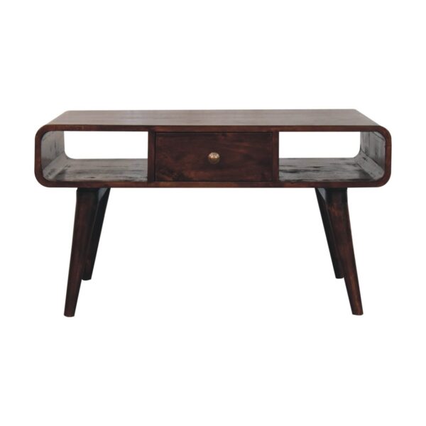 Curved Coffee Table - Walnut