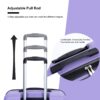 Expandable 3 Piece Luggage Sets Pc Lightweight & Durable Suitcase With Two Hooks, Spinner Wheels, Tsa Lock, (21/25/29) - Purple - Image 8