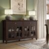 Artisan - Large 4 Door Sideboard Buffet - Dark Chestnut Brown - Image 10