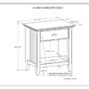 Acadian - Bedside Table - Brunette Brown - Image 2