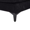 Modern Corduroy, Deep Seat Sectional Sofa With Ottomans, Comfortable Cloud Sofa - Black - Image 17