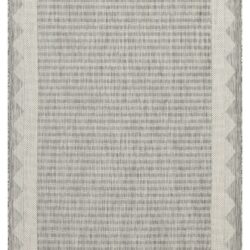 Sunshine - 5'3" X 7'3" Indoor & Outdoor Area Rug - Silver - Polypropylene
